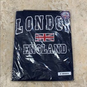 NWT London t shirt kids size 12-13 navy blue